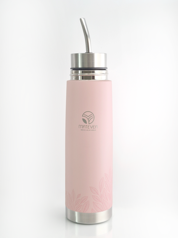 Matevea Thermal Mate Bottle – 500 ml (Flora Series) Pink